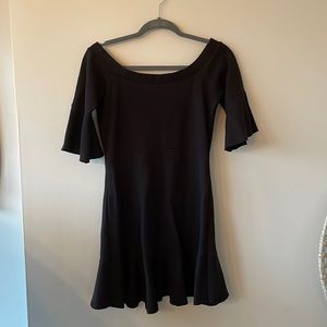 Free People Off The Shoulder Little Black Dress